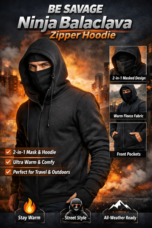 Stealth Mask Winter Zipper Hoodie|Rider Pro Mask Zipper Hoodie-Lazystore.